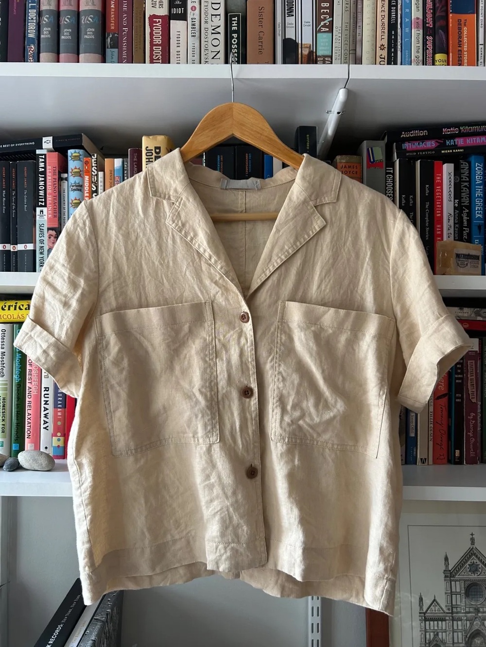Everlane linen short sleeve button down